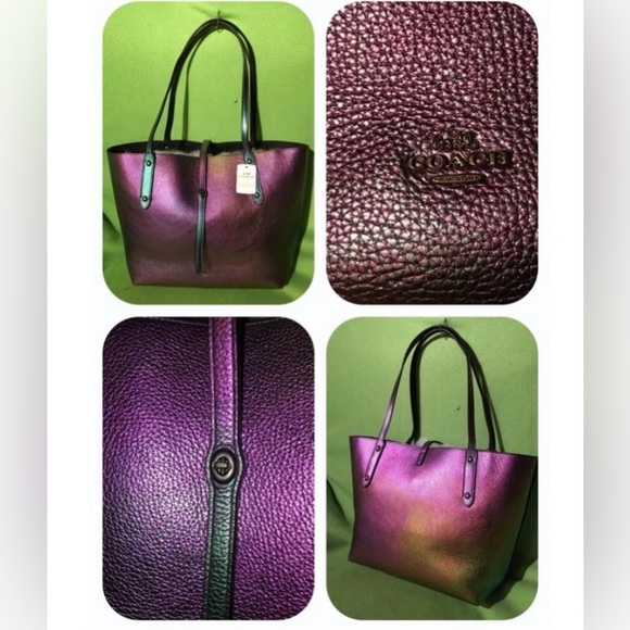 Coach Hologram Oil Slick Iridescent Mermaid Market Tote - 2015 1st release - Picture 7 of 8